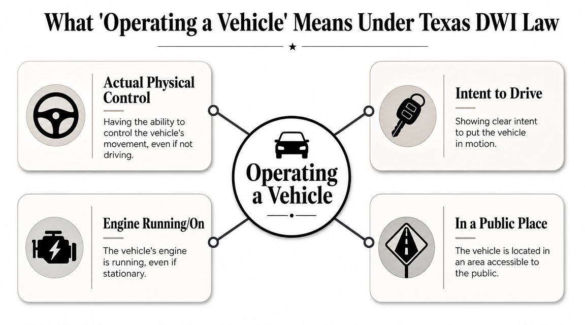 What 'Operating a Vehicle' Means Under Texas DWI Law